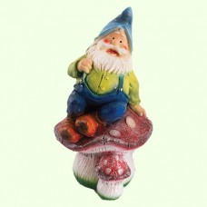 Садовая фигура Гном на грибе (М)
