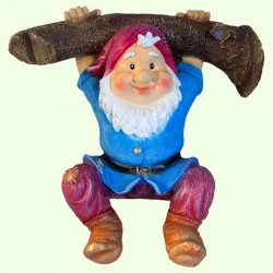 Садовая фигура Гном на ветке