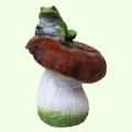 Садовая фигура Гриб с жабой