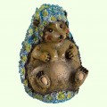 Садовая фигура Ёжик букет