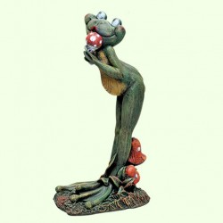 Садовая фигура Лягушка вокалистка