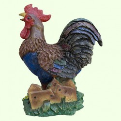 Садовая фигура Петух у забора