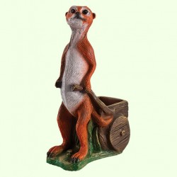 Садовая фигура Суслик с тачкой (М)