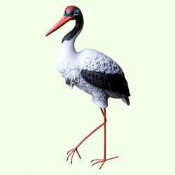 Садовая фигура Журавль на метал. лапах