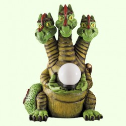 Садовая фигура Змей Горыныч с фонарем