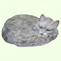 Садовая фигурка Длинношерстная кошка серая