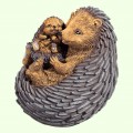 Садовая фигурка Еж с еженком