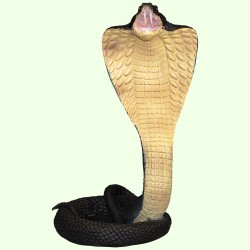 Садовая фигурка Кобра черная Ср