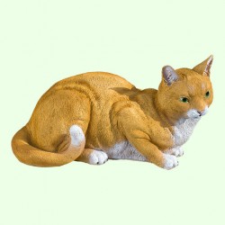 Садовая фигурка Кошка рыжая