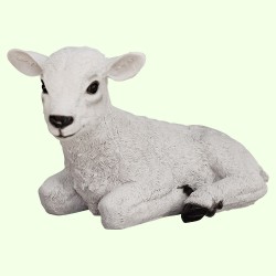 Садовая фигурка Козленок белый