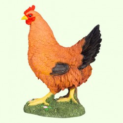 Садовая фигурка Курица рыжая