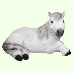Садовая фигурка Лошадь белая