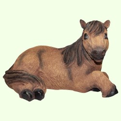 Садовая фигурка Лошадь рыжая