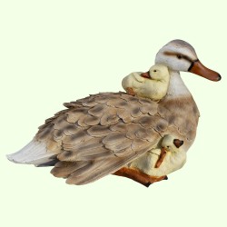 Садовая фигурка Утка с утятами большая