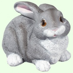 Садовая фигурка Заяц 1 серый