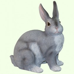 Садовая фигурка Заяц серый большой