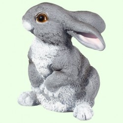 Садовая фигурка Зайчик на задних лапках серый