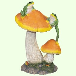 Садовая фигурка Жабки на грибочках