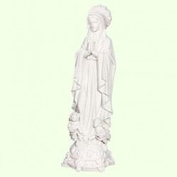 Статуэтка Божья Матерь с ангелами белая