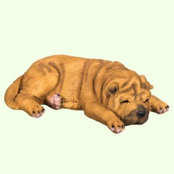 Урна для праха Шарпей золотистый