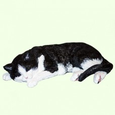 Урна для праха Спящий кот черно белый тукседо