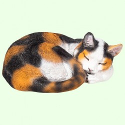 Урна для праха Спящий кот калачиком трехмастный