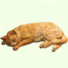 Урна для праха Спящий кот короткошерстный рыжий