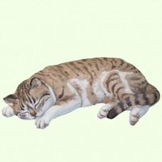 Урна для праха Спящий кот полосатый