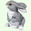 Урна для праха Зайчик на задних лапках серый