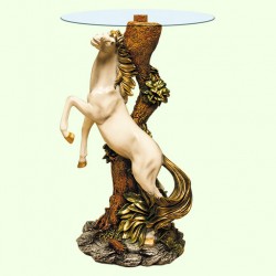 Стеклянный столик Конь (А)